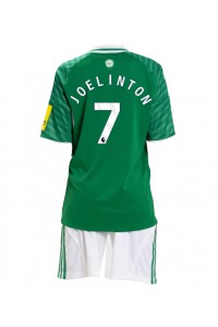 Newcastle United Joelinton #7 Jalkapallovaatteet Lasten Vieraspeliasu 2025-26 Lyhythihainen (+ Lyhyet housut)